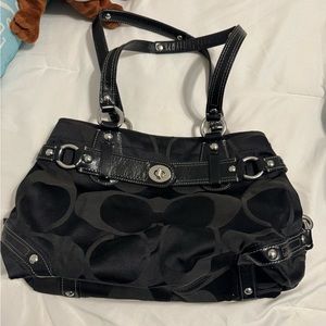 Black vintage coach bag